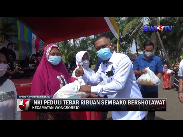 NKI PEDULI TEBAR RIBUAN SEMBAKO BERSHOLAWAT